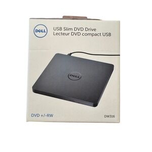 Dell USB Slim DVD Drive DW316 External Optical Drive CD DVD Writer